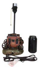 Rustic Western Classic Charming Fancy Chuckwagon Covered Wagon Table Lamp Decor