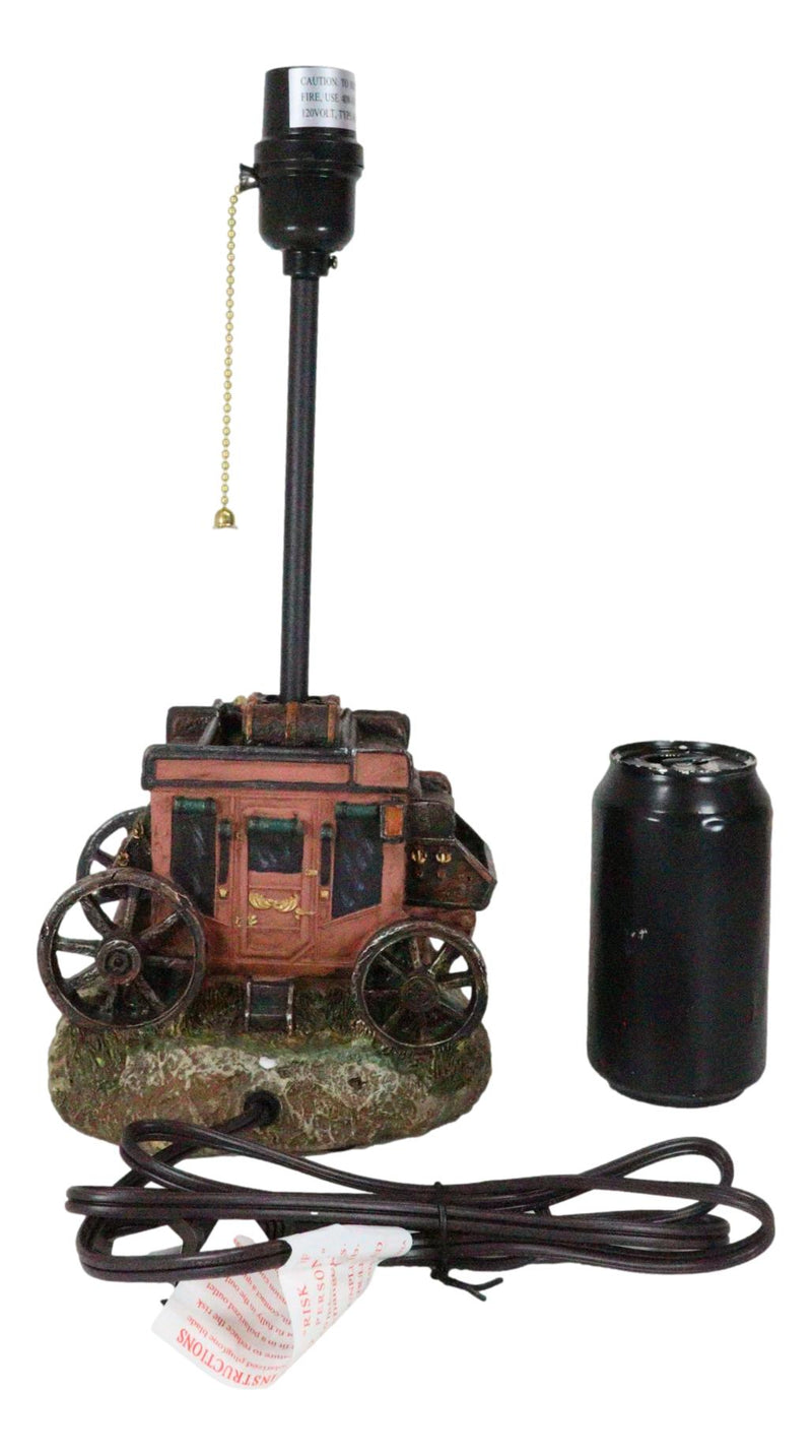 Rustic Western Classic Charming Fancy Chuckwagon Covered Wagon Table Lamp Decor