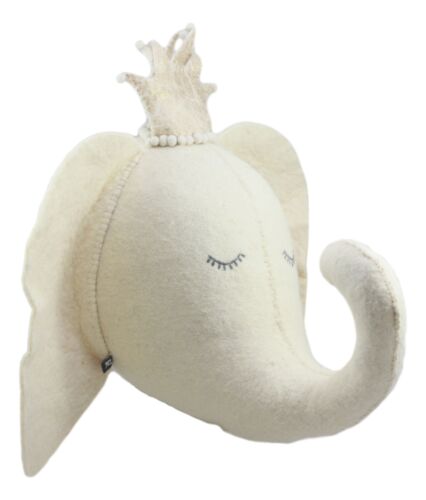 Fiona Walker England Handmade Organic Elephant Princess Wall Decor Large 15"W - Ebros Gift