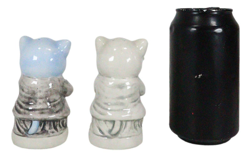 Master Meow Buddha Cats Meditating Love And Kitty Ceramic Salt Pepper Shakers Set