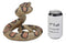 Lifelike Diamondback Rattlesnake Statue 6"H Realistic Snake Taxidermy Figurine