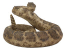 Ebros Realistic Diamondback Rattlesnake Hand Painted Taxidermy Statue 8.25"Long
