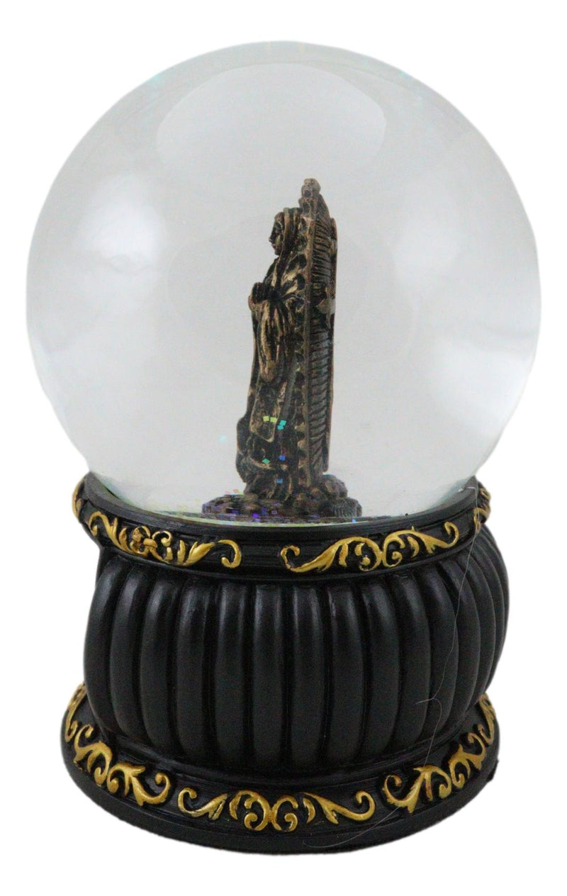 Catholic Our Lady Of Guadalupe Mother Mary Blessed Virgin Water Globe Figurine