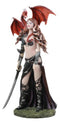Furionchires Red Haired Witch Warrior With Juvenile Dragon Statue Nene Thomas