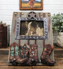 Rustic Western Country Farmhouse Lone Star Cowboy Boots 6X4 Picture Frame