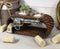 Ebros Western Cowboy Ropes And Revolver Pistol Double Votive Tea Light Candle Holder