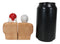 North Pole Winter Christmas Mr Mrs Santa On Sofa Ceramic Salt Pepper Shaker Set