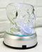 Ebros Rotating Colorful 7 LED Light Mirror Display Base for Crystal Acrylic Glass Art