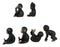 Ebros Whimsical Monkey See Monkey Do Set of 6 Chimpanzee Multi Pose Figurines