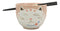 Ebros Whimsical Ceramic Pink Lucky Meow Cat Ramen Noodle Bowl and Chopsticks Set