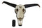 38"L Southwestern Mosaic Turquoise Bling Bison Steer Cow Skull Wall Decor Plaque