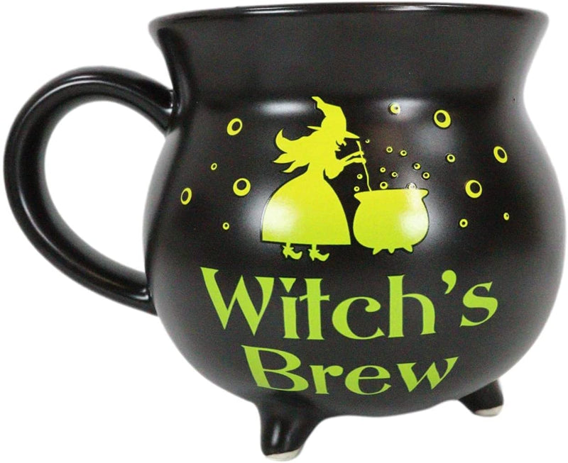 Wicca Witch's Brew Alchemy Magic Cauldron Soup Bowl Large Coffee Mug With Spoon