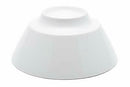 Contemporary Design Large White Porcelain Trapezoid Round Bowl 44oz 8.5"Diameter