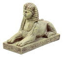 Classical Egyptian Guardian Sphinx Figurine 4.25"L Androsphinx Lion Collectible