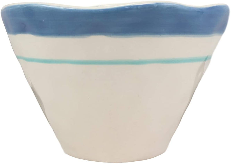 Ebros Blue And White Sea Turtle Ceramic Dinnerware (Small Soup Bowl, 1 PC)