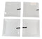 Ebros Pack Of 4 Kitchen And Dining Modern Contemporary Design Porcelain Square Appetizer Plates 8.25"Wide Restaurant Supply Grade Dishwasher And Microwave Safe Perfect For Salad Dessert Hors d'oeuvre