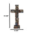 Rustic Western Christian Inspirational Words Of Faith Desktop Plaque Cross