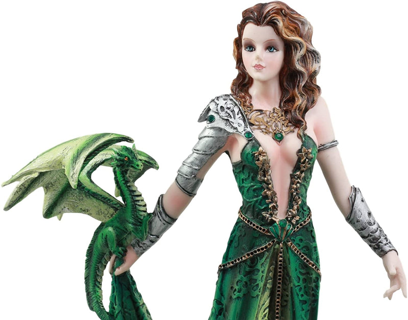 Ebros Seductive Elphaba Dragon Witch Doctor Warrior Statue 10"H By Nene Thomas