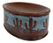 Ebros Rustic Southwestern Desert Cactus Arizona Bathroom Vanity Bar Soap Dish Holder