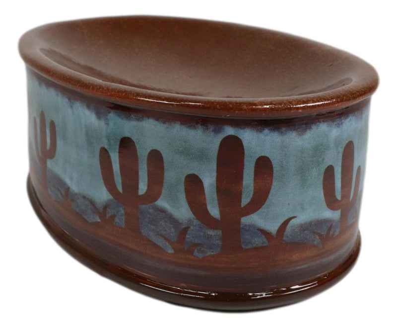 Ebros Rustic Southwestern Desert Cactus Arizona Bathroom Vanity Bar Soap Dish Holder