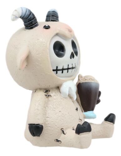 Furrybones Billy The Goat Figurine Small Furry Bones Skeleton Monster Goatie