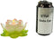 Ebros Lotus Flower Tea Light Candle Holder Statue 4.5"W (Translucent Acrylic)