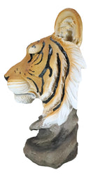 15"Tall Large Siberian Orange Bengal Tiger Head Bust Desktop Plaque Figurine