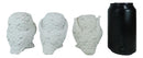 Ebros See Hear Speak No Evil Fat Baby White Owls Figurines Set of 3 Mini Decor