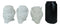 Ebros See Hear Speak No Evil Fat Baby White Owls Figurines Set of 3 Mini Decor