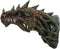 Ebros Dryad Greenman Dragon Wall Decor with Red LED Illuminated Eyes Sculpture