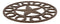 Ebros Gift 10" Diameter Western Lone Star with Horseshoes Border Cast Iron Metal Round Trivet