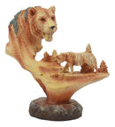 Bengal Tiger Statue 7"Tall Faux Wood Resin Tiger Family Jungle Wildlife Scene