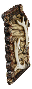 Pack of 2 Rustic Log Cabin Deer Antlers Single Toggle Switch Wall Outlet Plate