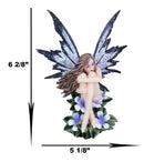 Amy Brown Whimsical "Luna" Periwinkle Flower Nude Garden Fairy Figurine Fae