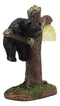 Ebros Western Rustic Forest Black Bear Climbing Tree with Beehive LED Night Light Statue 9.25" High Cabin Lodge Decor Bears Figurine for Mantelpiece Shelf Table Home Accent Lamp