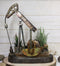 Western Rustic Vintage Nodding Donkey Pumpjack Oil Derrick Rig Pumpjack Figurine