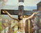 Ebros Jesus Christ On The Cross With Rose of Sharon Base Decorative Crucifix Statue