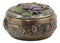 Ebros Nouveau Dragonfly Flitting Lily Over The Pond Round Jewelry Box Figurine