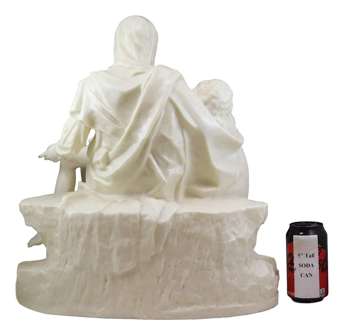 Large Michelangelo Vatican Catholic Reproduction Of La Pieta Statue 18.25"Tall