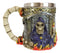 Ebros  Day Of The Dead Holy Death Fire Grim Reaper With Scythe Beer Stein Tankard
