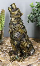 Ebros Denizen Of Twilight Steampunk Wolf Howling Statue 6" Tall Lycan Werewolf