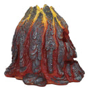 Haunted Volcano Lava Magma Fire Grinning Skull LED Night Light Lamp Figurine