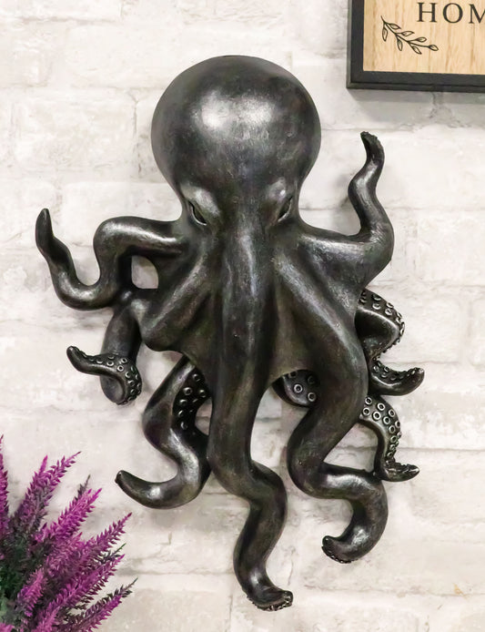 Mythological God Cthulhu Kraken Monster Octopus With Arm Tentacles Wall Decor - Ebros Gift