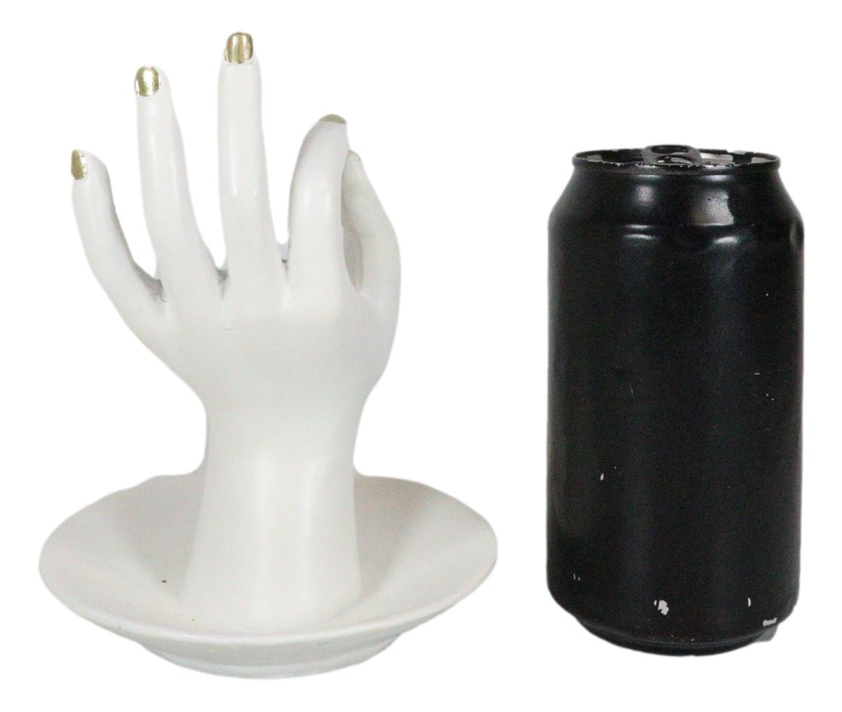 Psychic Fortune Teller Chirology Palmistry Hand Palm Jewelry Dish Rings Holder