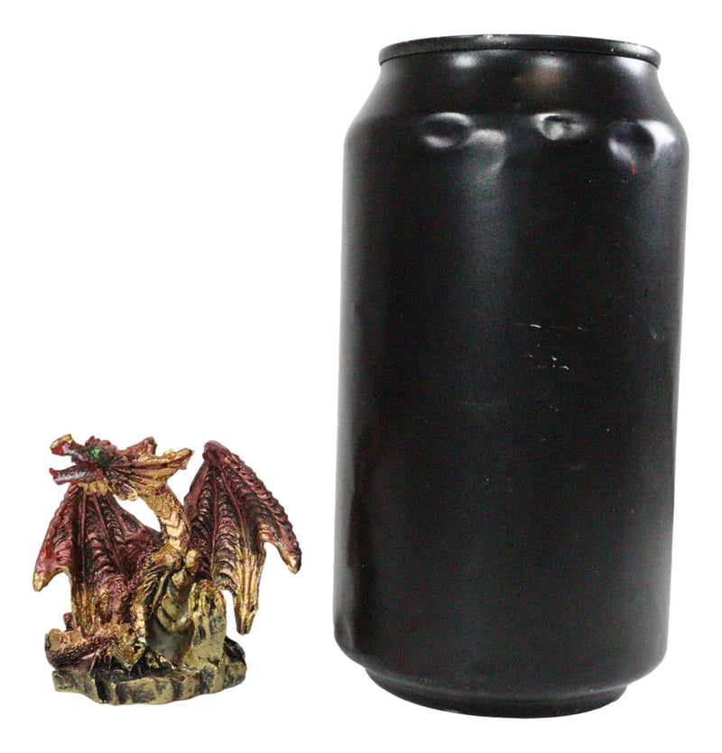 Ebros Medieval Renaissance Set of 12 Miniature Dragon in Different Poses Fantasy Dungeons and Dragons Mini Scale 2" Tall Decorative Sculptures