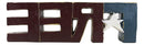 Pack of 3 USA Patriotic Flag 'Free Hope Love' Word Art Desktop Sign Plaques