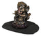 Hindu God Ganapati Baby Ganesha Playing Flute On Lotus Backflow Incense Burner