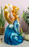 Ebros Colorful Ocean Mermaid Mergirl With Giant Shell Rising Over The Waves Figurine