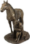 Ebros Gift Washington Praying at Valley Forge Figurine in Bronze Finish Resin