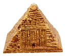 Ebros Small Golden Egyptian Giza Golden Pyramid Figurine with LED Light 3.25"L